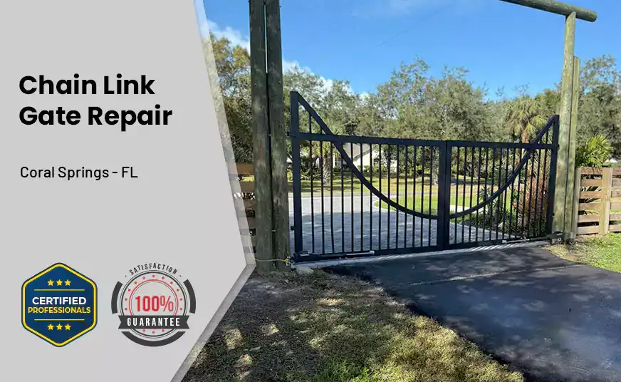 Chain Link Gate Repair Coral Springs - FL