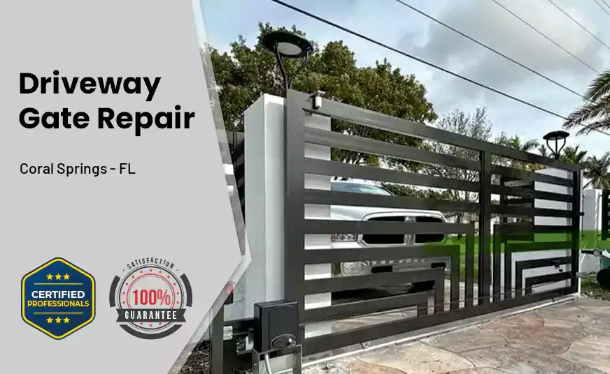 Driveway Gate Repair Coral Springs - FL