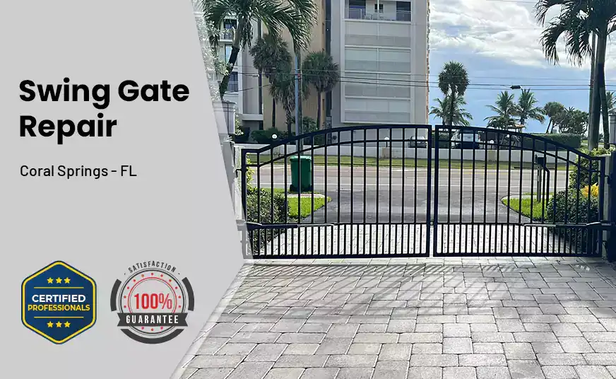 Swing Gate Repair Coral Springs - FL