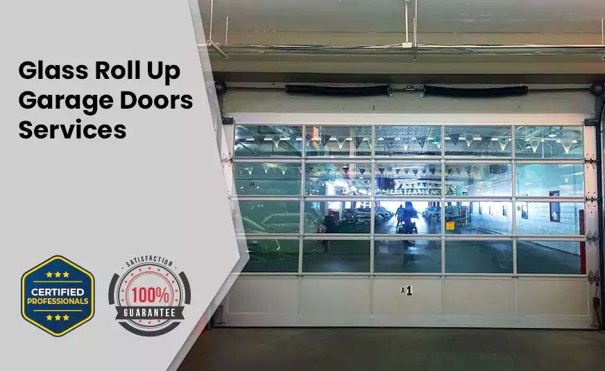 Glass Roll Up Garage Door in Coral Springs, FL